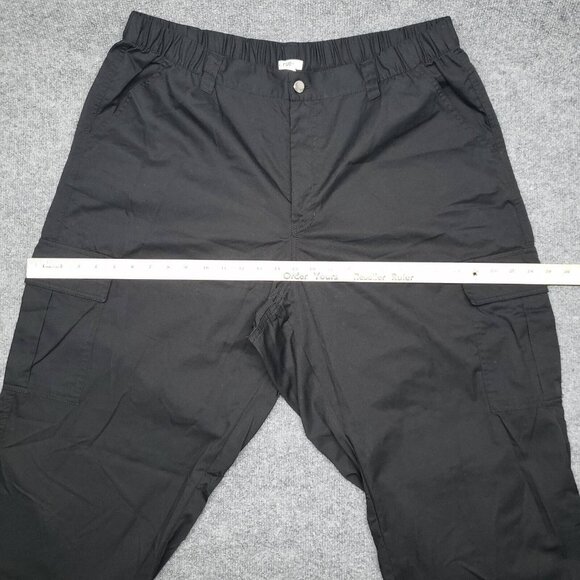 Rue21 Cargo Pants Womens Plus 2X Black High Rise Pockets Elastic Waist New - Picture 8 of 12